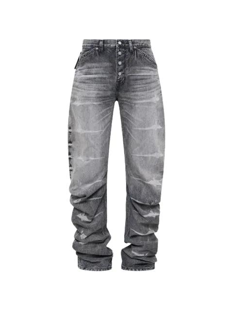 Laser Washed Parkour long jeans by THUG CLUB