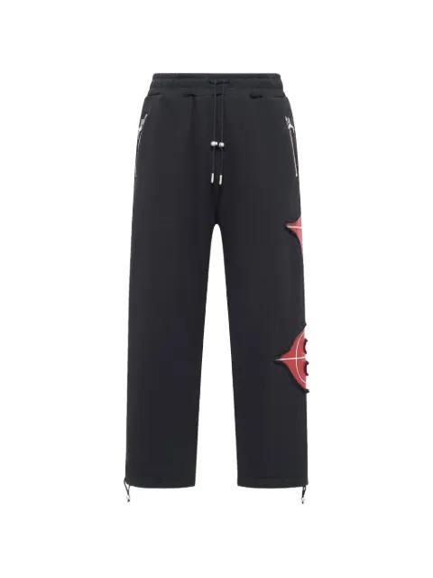 New Rock graphic-print track pants by THUG CLUB