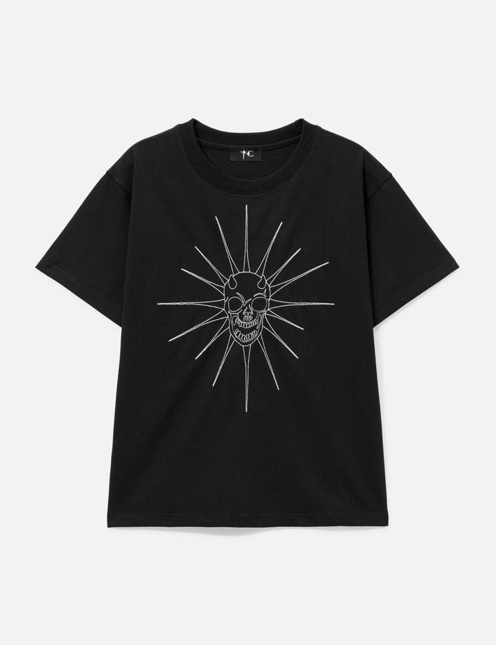 Riding Skull Stitch T-Shirt by THUG CLUB
