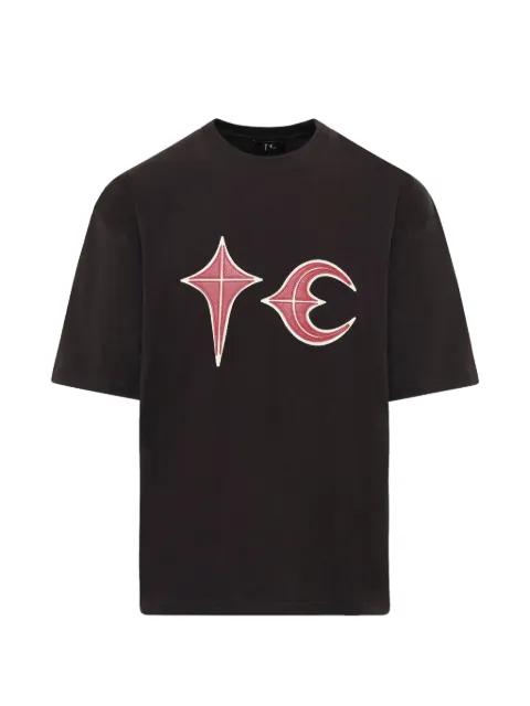 Rock graphic-print oversized T-shirt by THUG CLUB