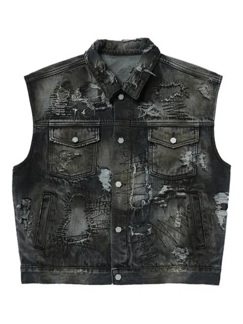 buttoned gilet by THUG CLUB