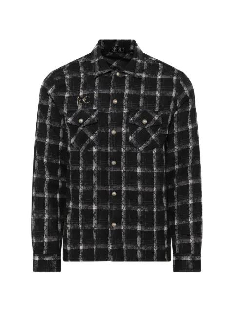 patterned button-up shirt by THUG CLUB