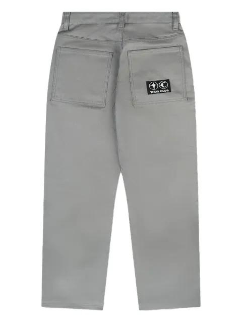 straight-leg trousers by THUG CLUB