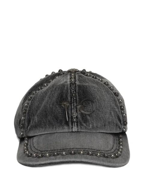 studded-emblishment baseball cap by THUG CLUB