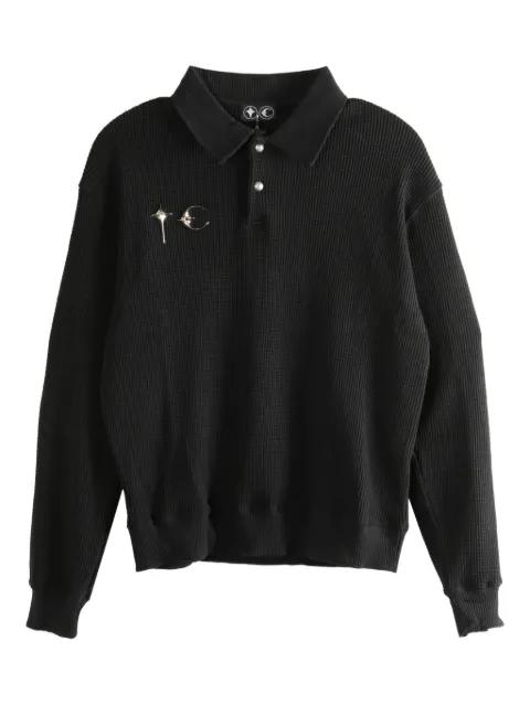 waffle pin polo shirt by THUG CLUB
