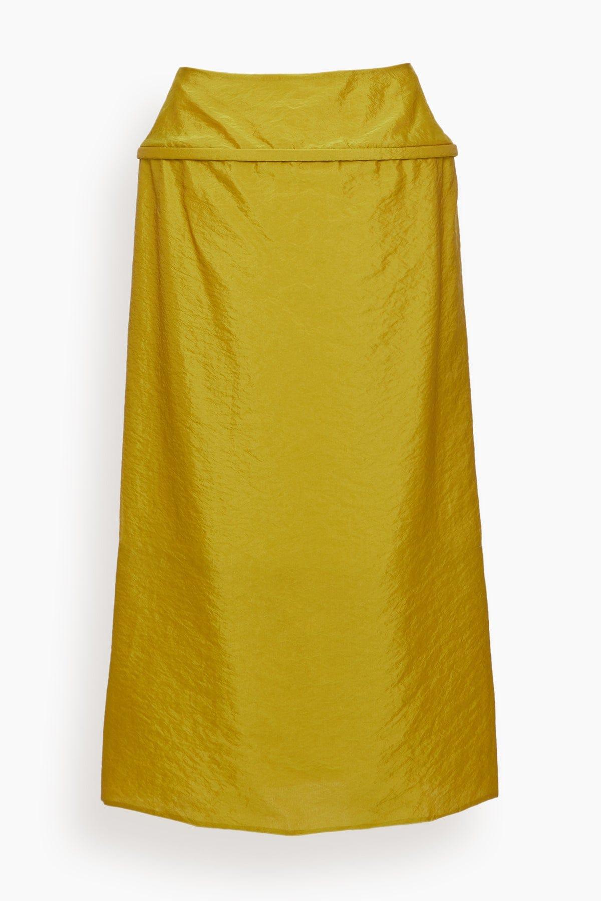 Chassis Hoop Pencil Skirt in Dijon by TIBI
