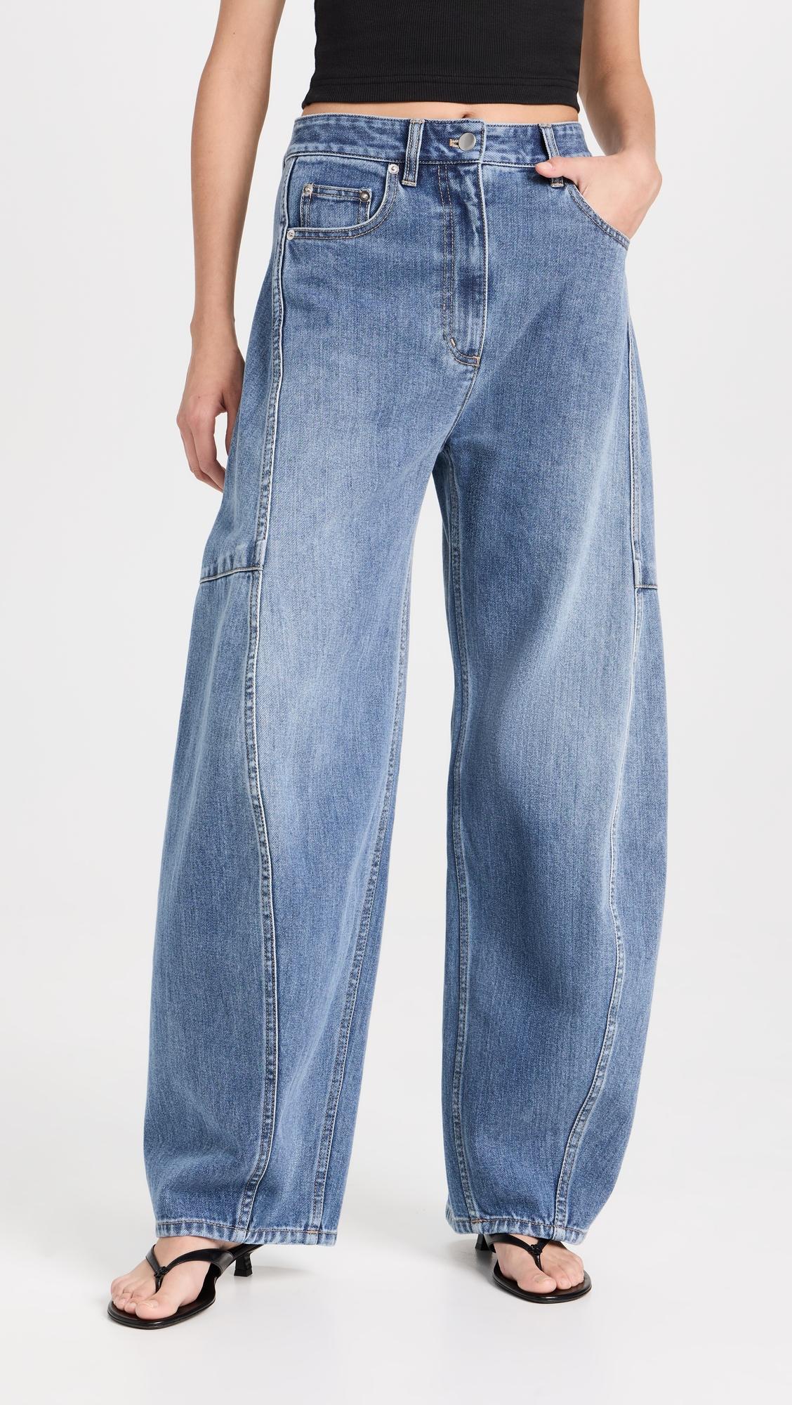 Classic Wash Denim Sid Jeans by TIBI