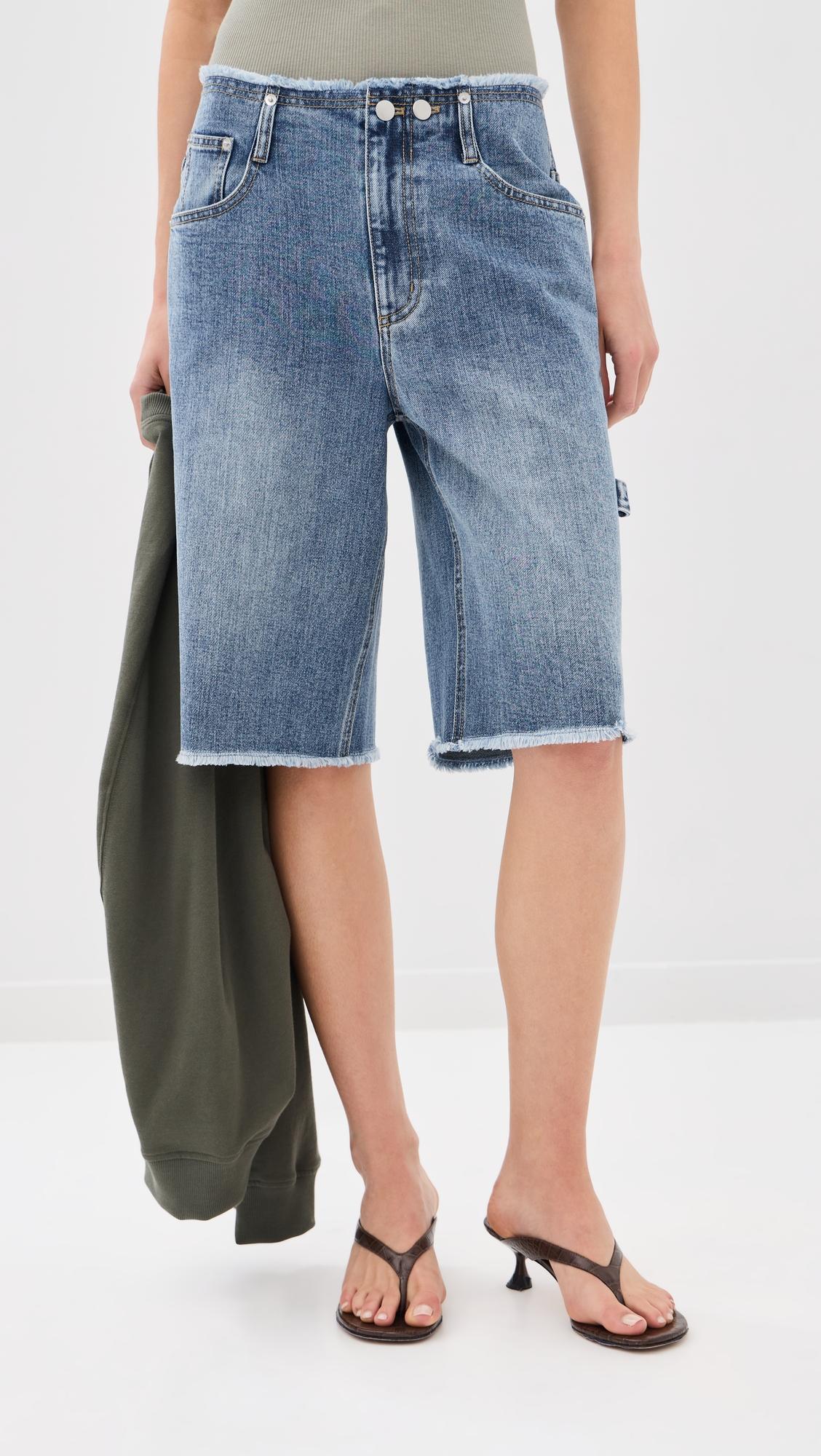 Classic Wash Newman Shorts by TIBI