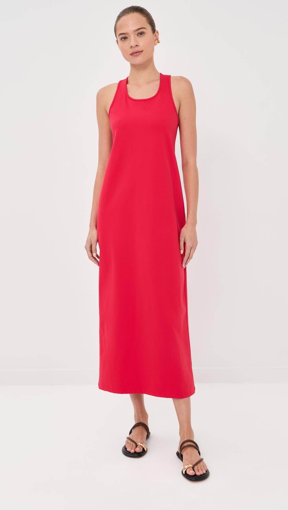 Compact Ultra Stretch Knit Sleeveless Dress by TIBI