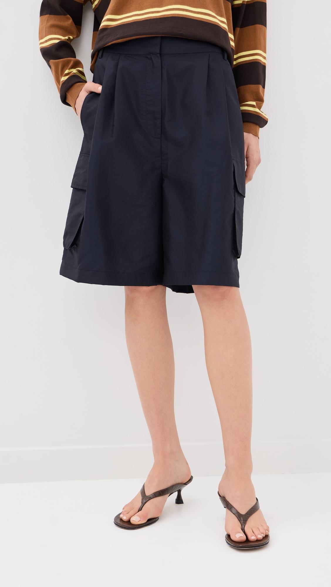 Crispy Nylon Stella Shorts by TIBI