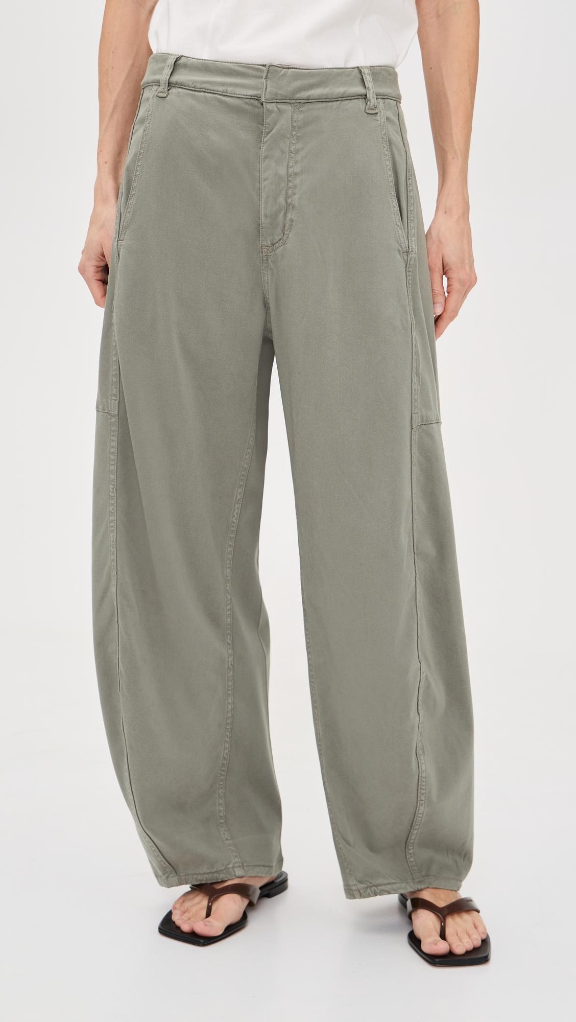 Dyed Stretch Twill Sid Petite Pants by TIBI