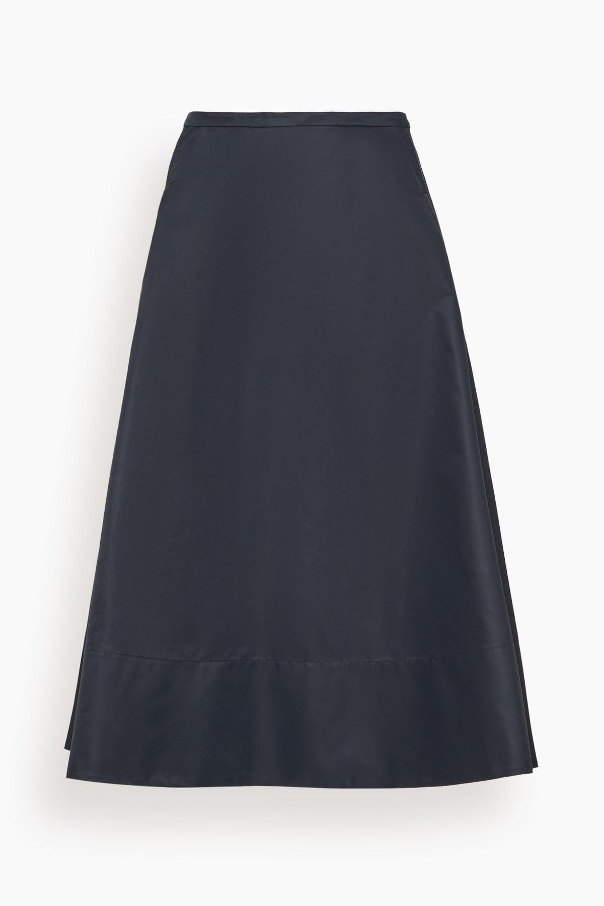 Eco Nylon Circle Skirt in Navy by TIBI