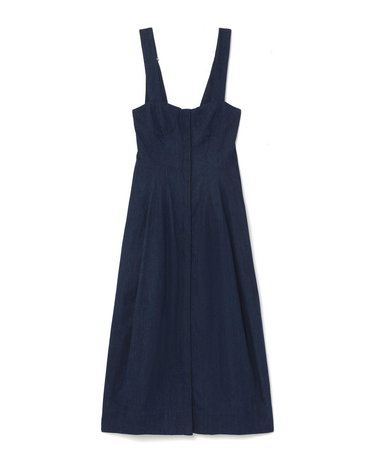 Enzyme-washed summer denim dress by TIBI