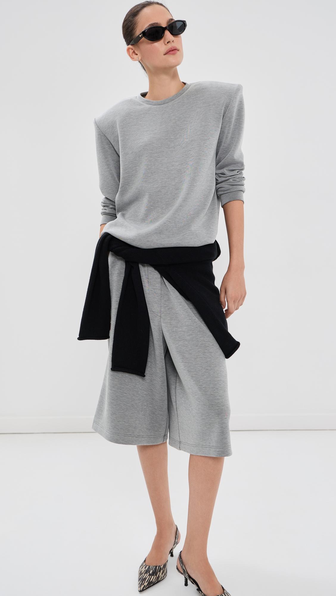 Feather Weight Viscose Removable Shoulder Pad Top by TIBI