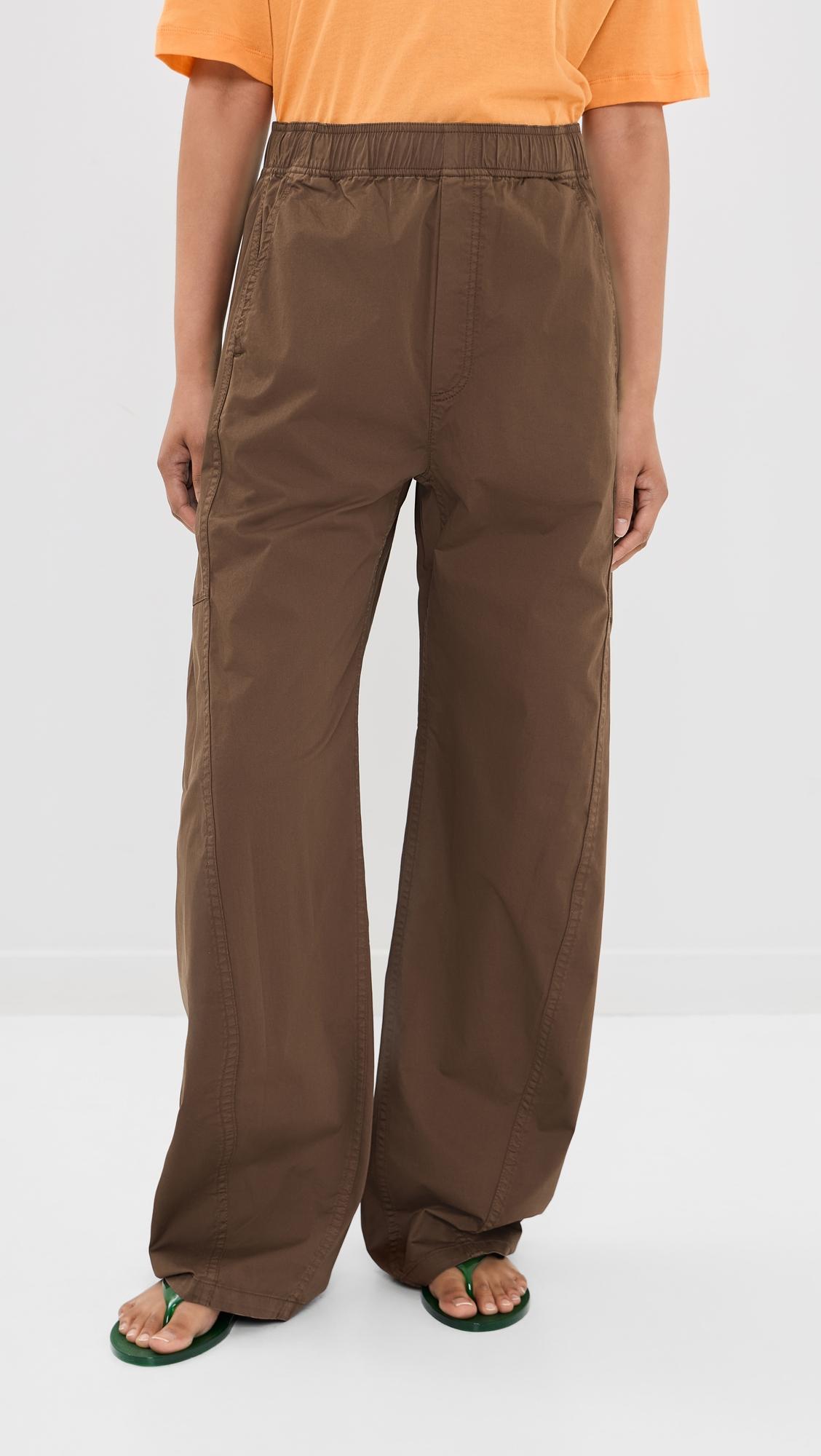 Garment Dyed Silky Cotton Winslow Pull On Pants by TIBI