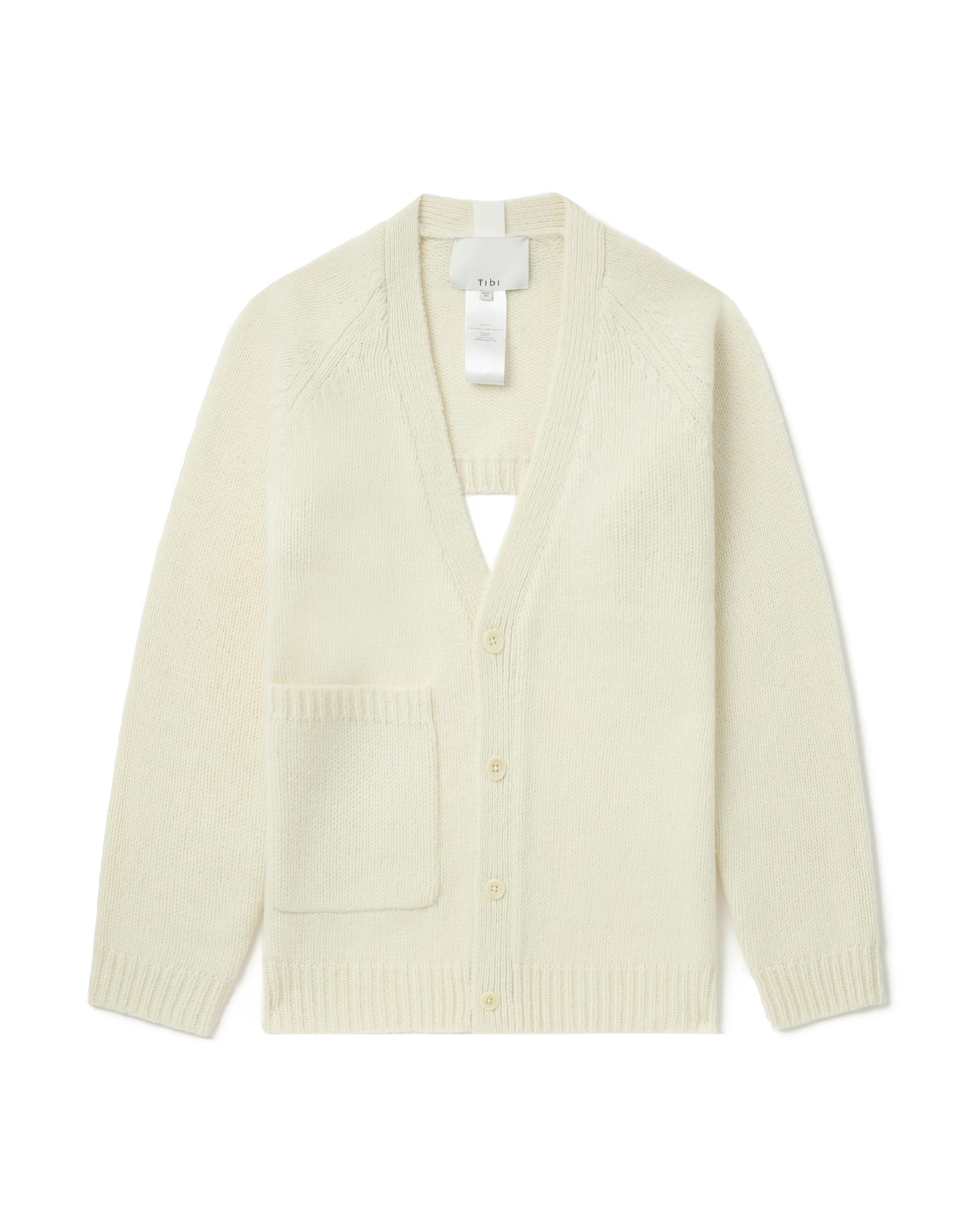 Half button down cardigan by TIBI