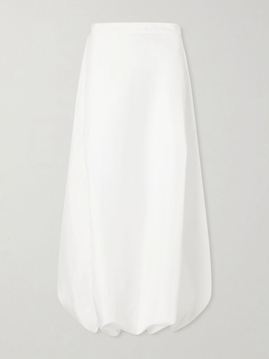 Jalousie shell midi skirt by TIBI