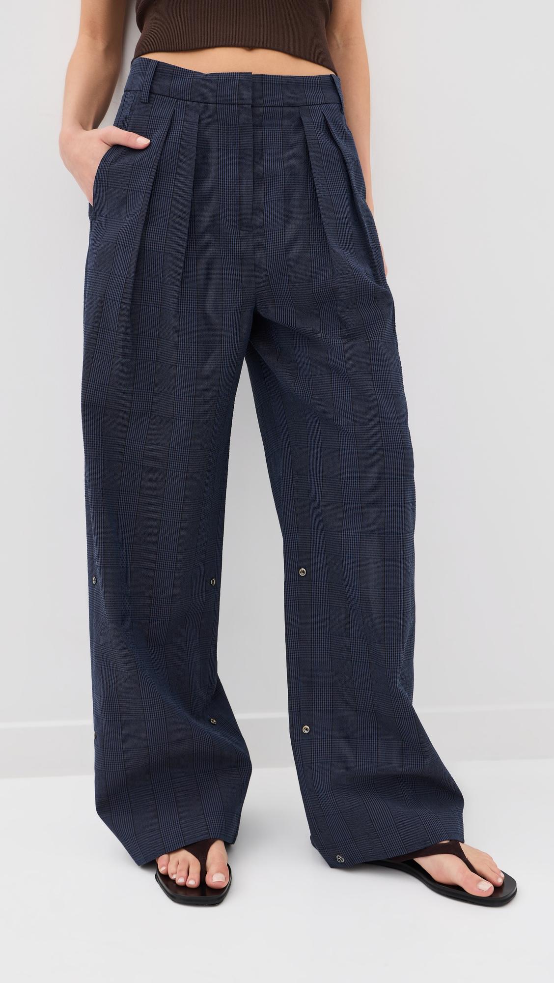 Menswear Crepon Stella Full Length Pants by TIBI