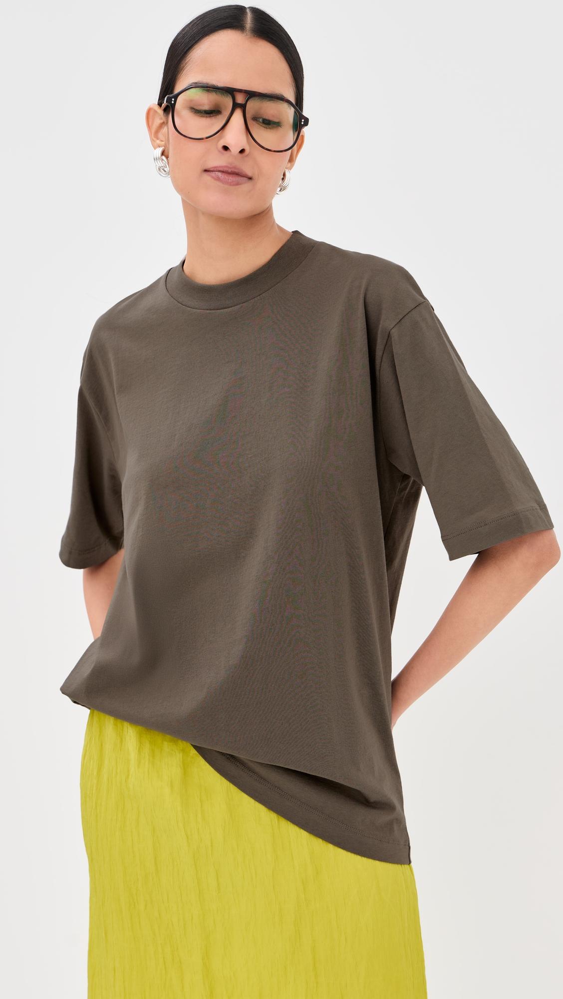 Mock Neck T-Shirt by TIBI