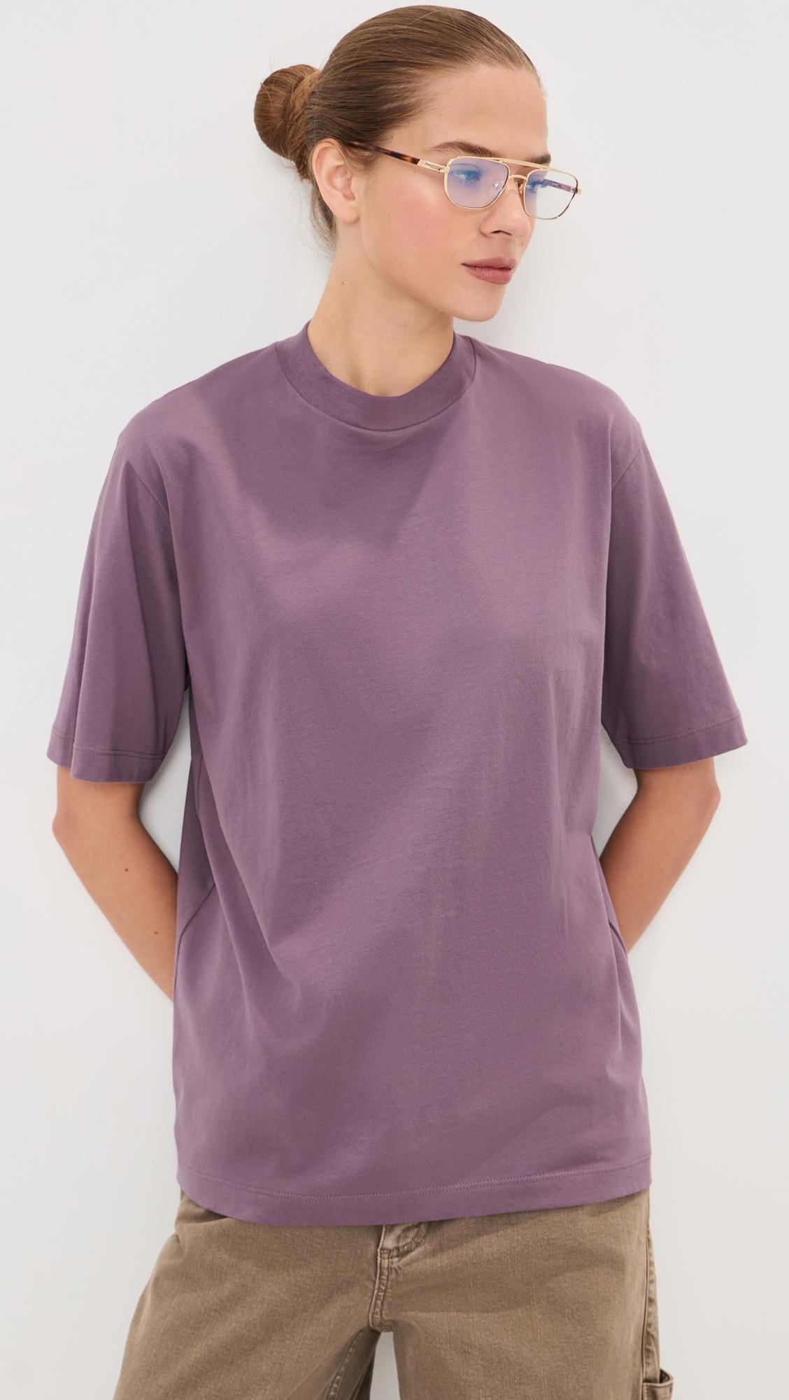 Mock Neck Tee by TIBI