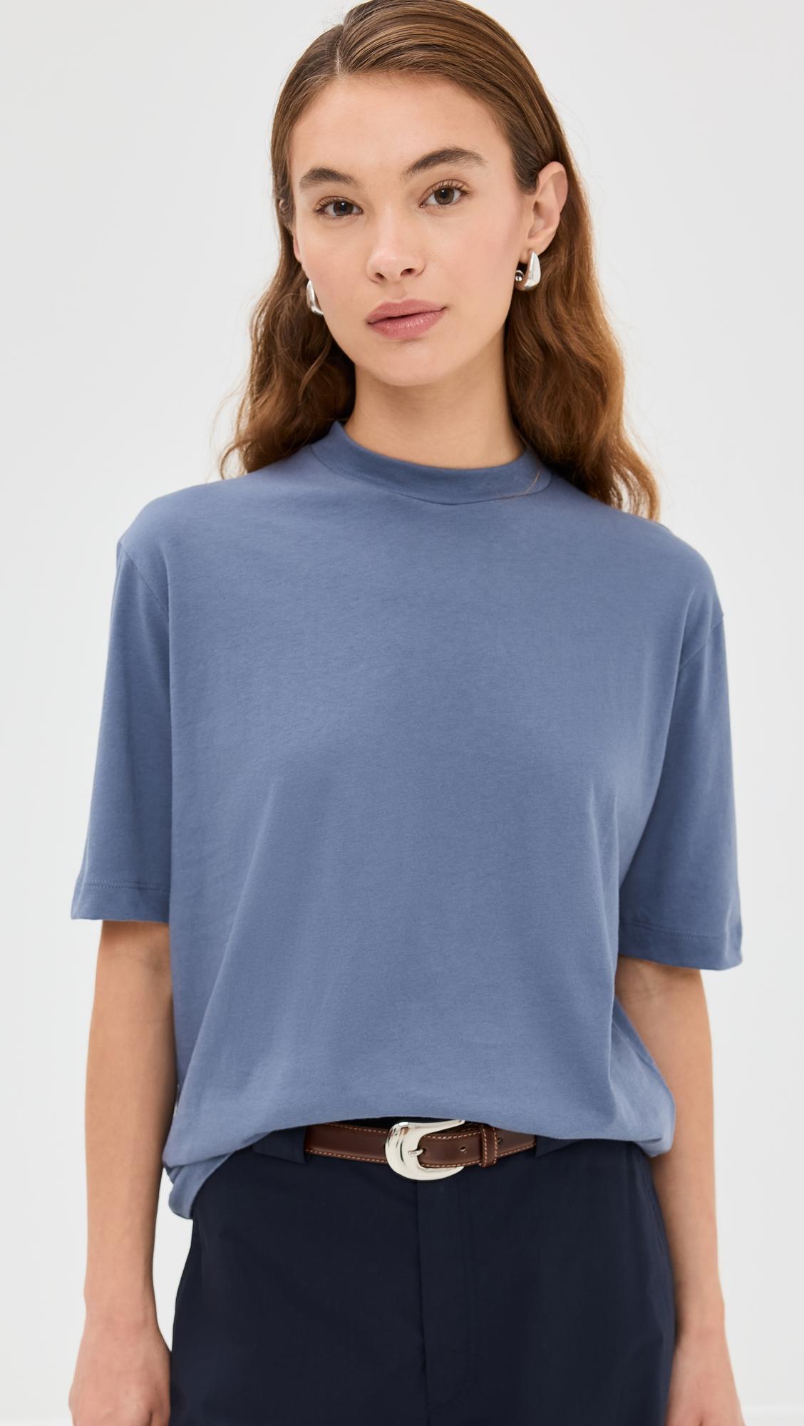 Mock Neck Unisex Tee by TIBI