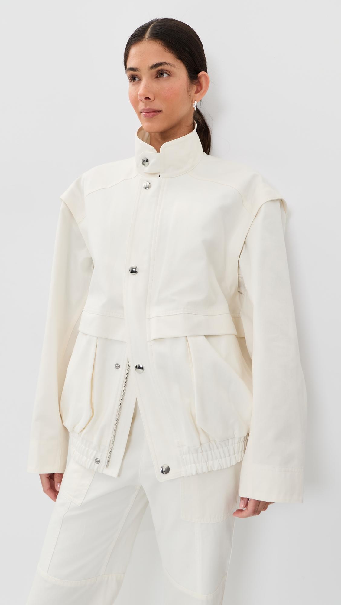 Patchwork Twill Slicker Jacket by TIBI