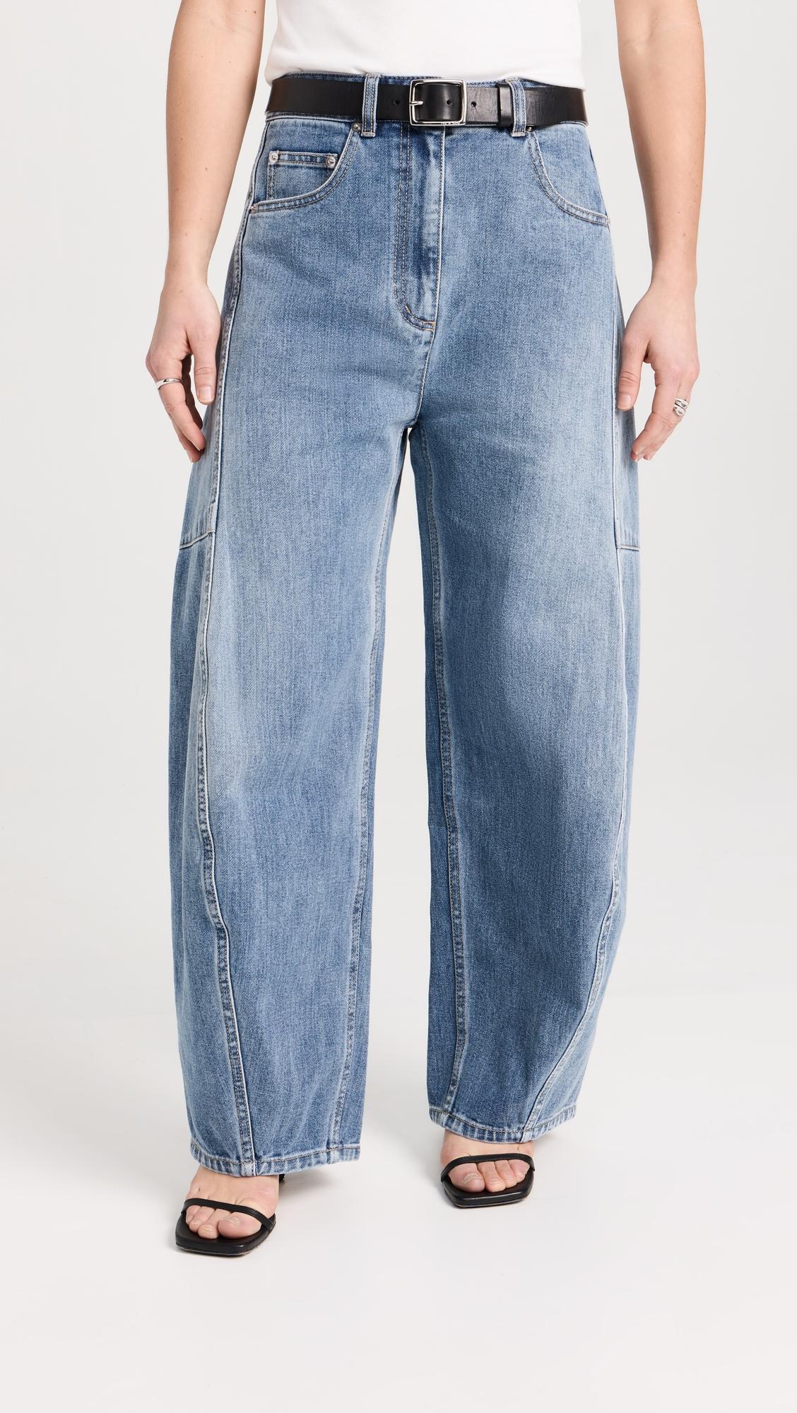 Petite Classic Wash Denim Sid Jeans by TIBI
