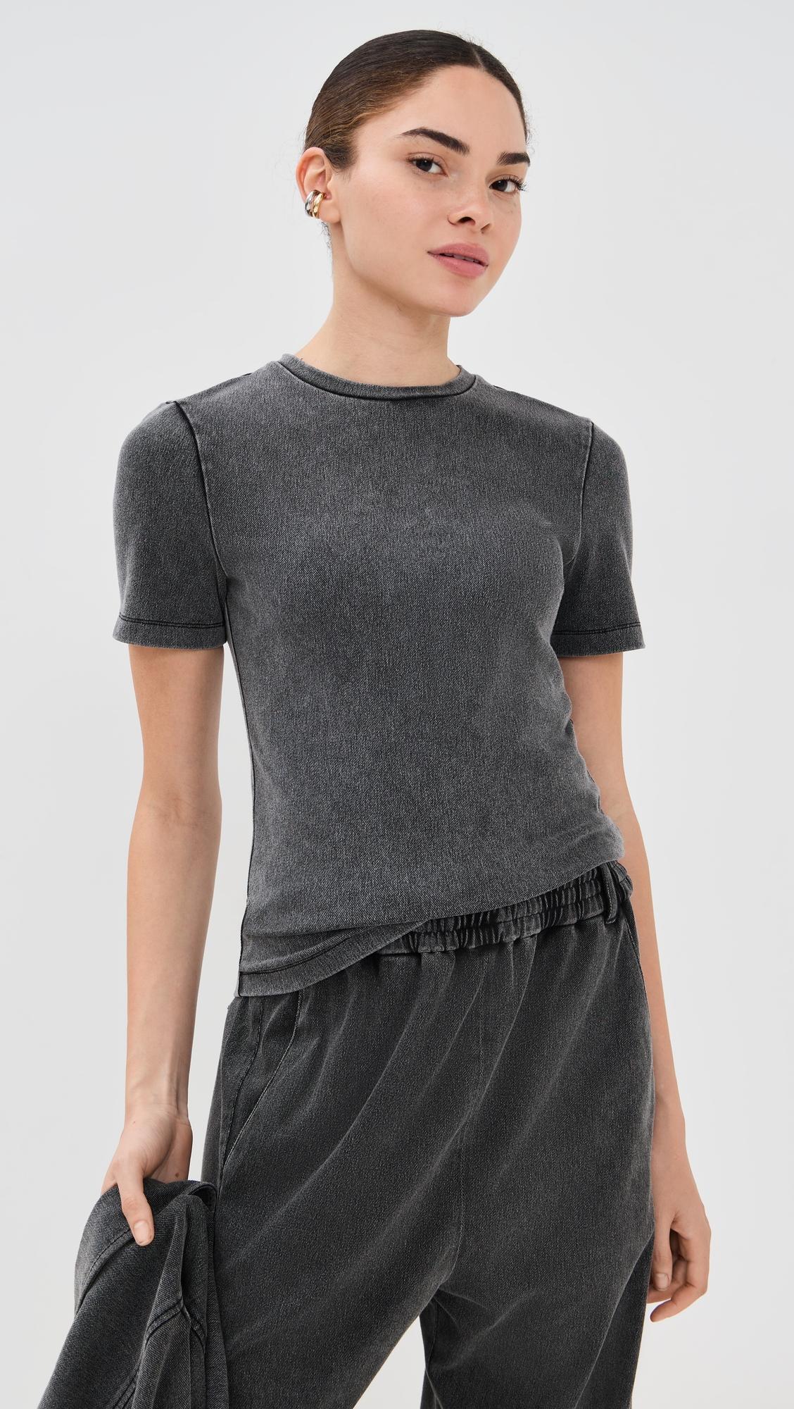 Stretch Denim Baby T by TIBI