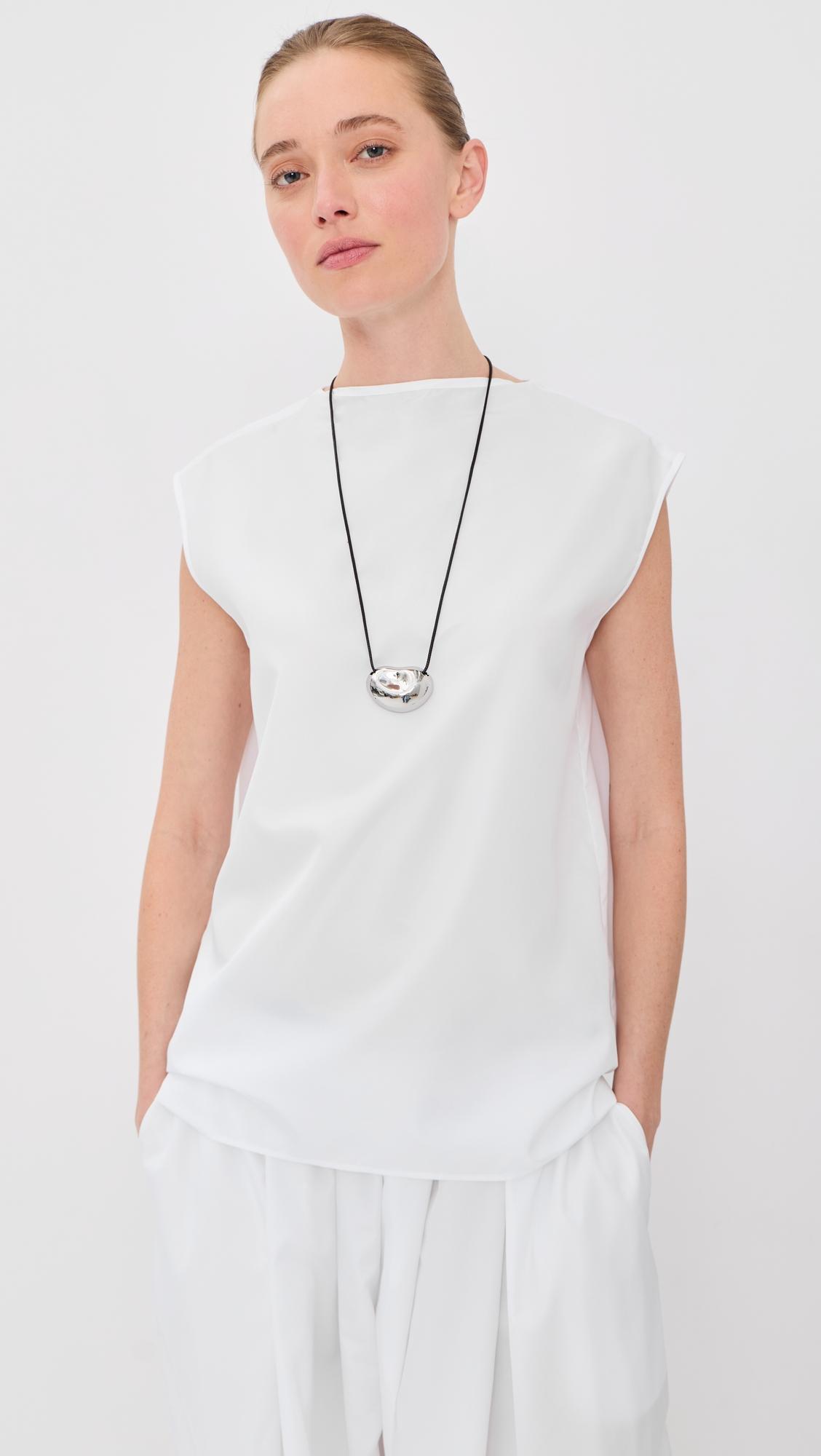 Summer Nylon Sleeveless Cocoon Top by TIBI