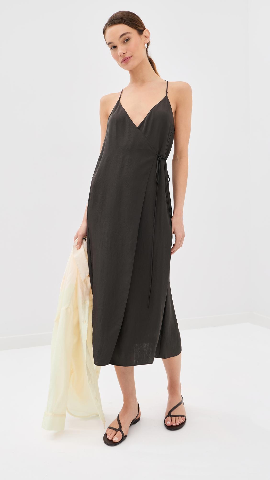 Summer Slip Wrap Dress by TIBI