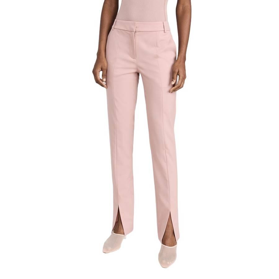 Tibi Toffee Wool-Blend Cassius Suiting Slim Pants by TIBI