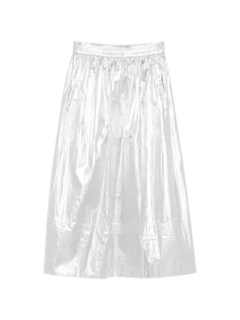 metallic pull-on skirt by TIBI