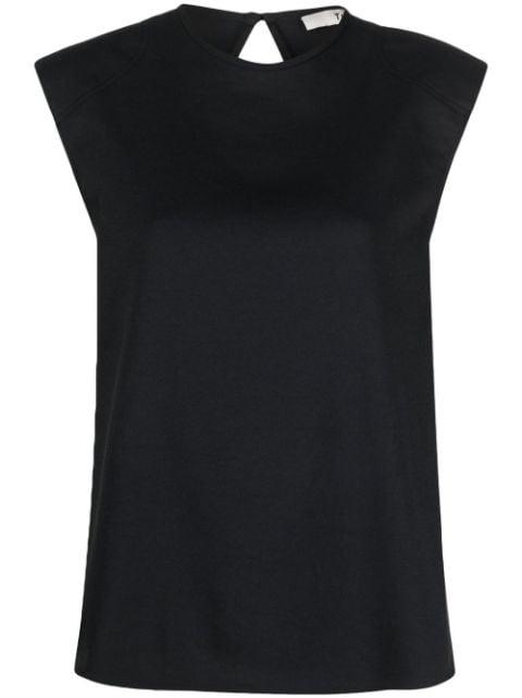 sleeveless keyhole-detail top by TIBI