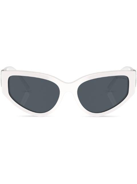 Heart-plaque oval-frame sunglasses by TIFFANY&CO EYEWEAR