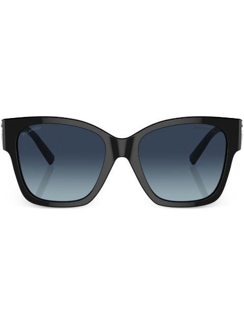 Heart-plaque square-frame sunglasses by TIFFANY&CO EYEWEAR
