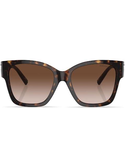 Heart-plaque square-frame sunglasses by TIFFANY&CO EYEWEAR