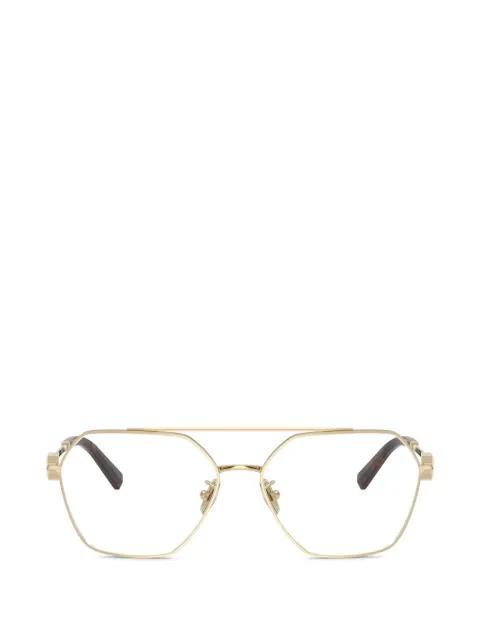 geometric-frame double-bridge glasses by TIFFANY&CO EYEWEAR