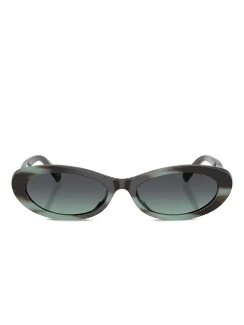 oval-frame striped sunglasses by TIFFANY&CO EYEWEAR