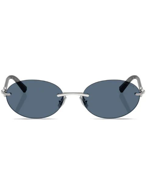 rimless oval-frame sunglasses by TIFFANY&CO EYEWEAR