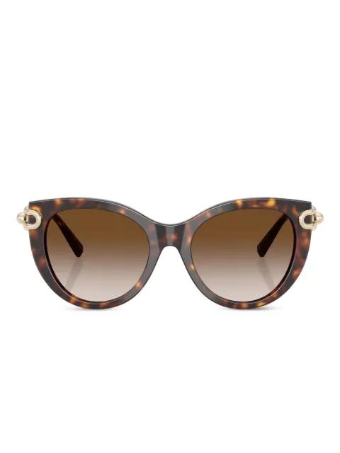 tortoiseshell cat-eye sunglasses by TIFFANY&CO EYEWEAR