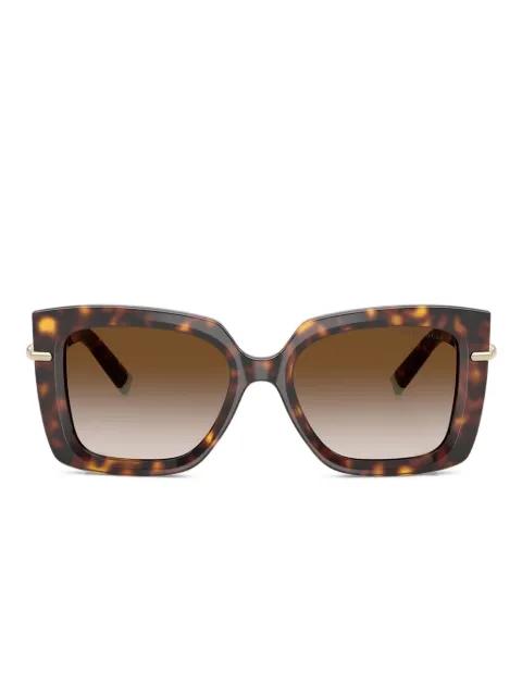 tortoiseshell square-frame sunglasses by TIFFANY&CO EYEWEAR