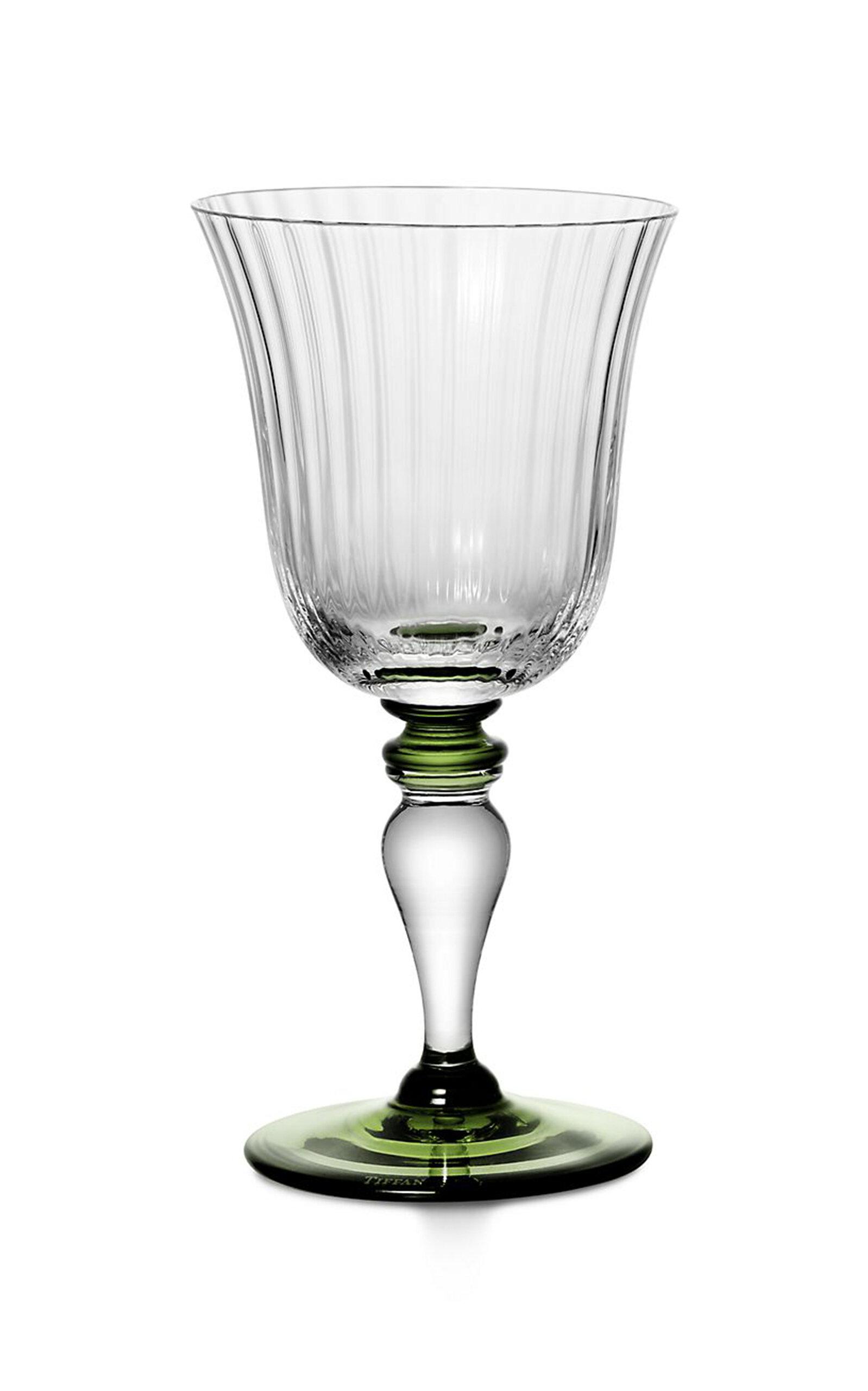 Tiffany & Co. - Color Block Wine Glass - Green - Moda Operandi by TIFFANY&CO.