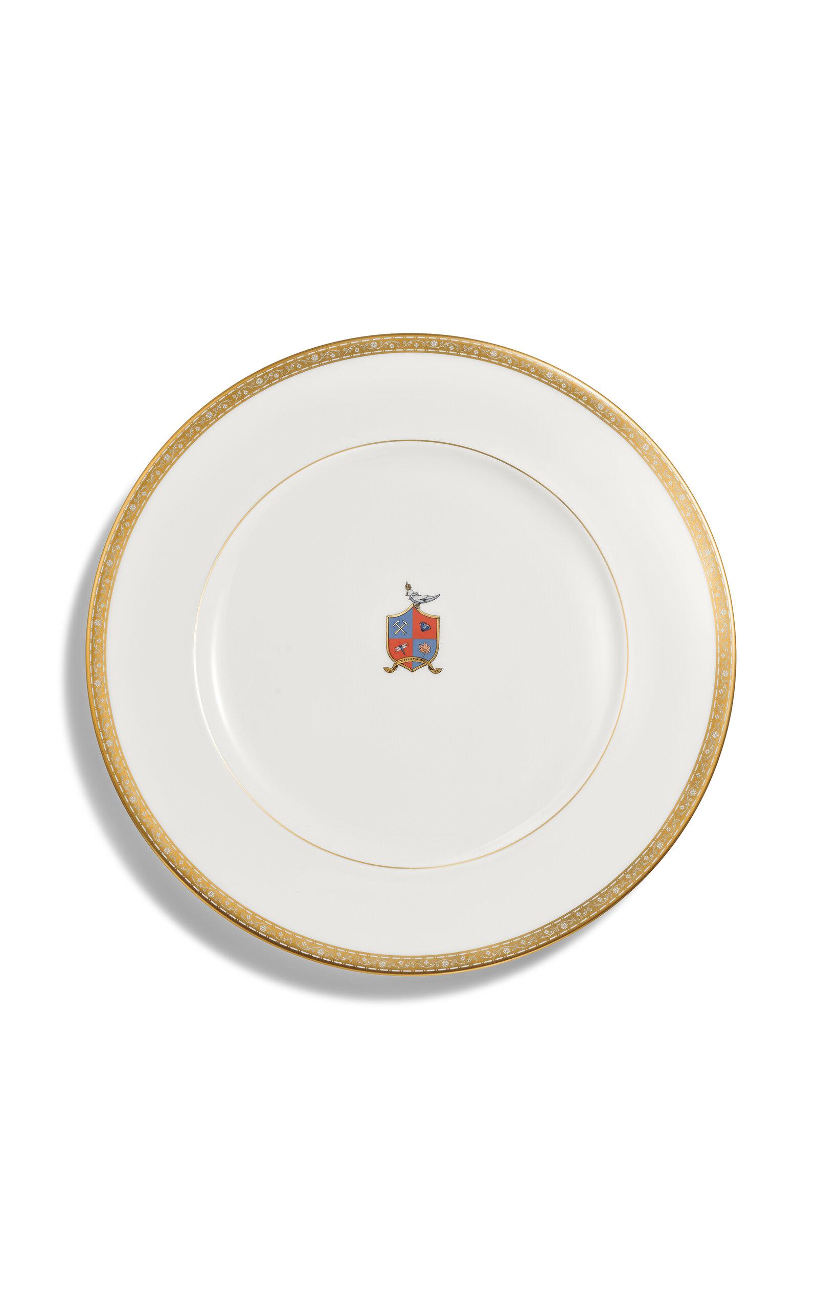 Tiffany & Co. - Crest Bone China Dinner Plate - White - Moda Operandi by TIFFANY&CO.