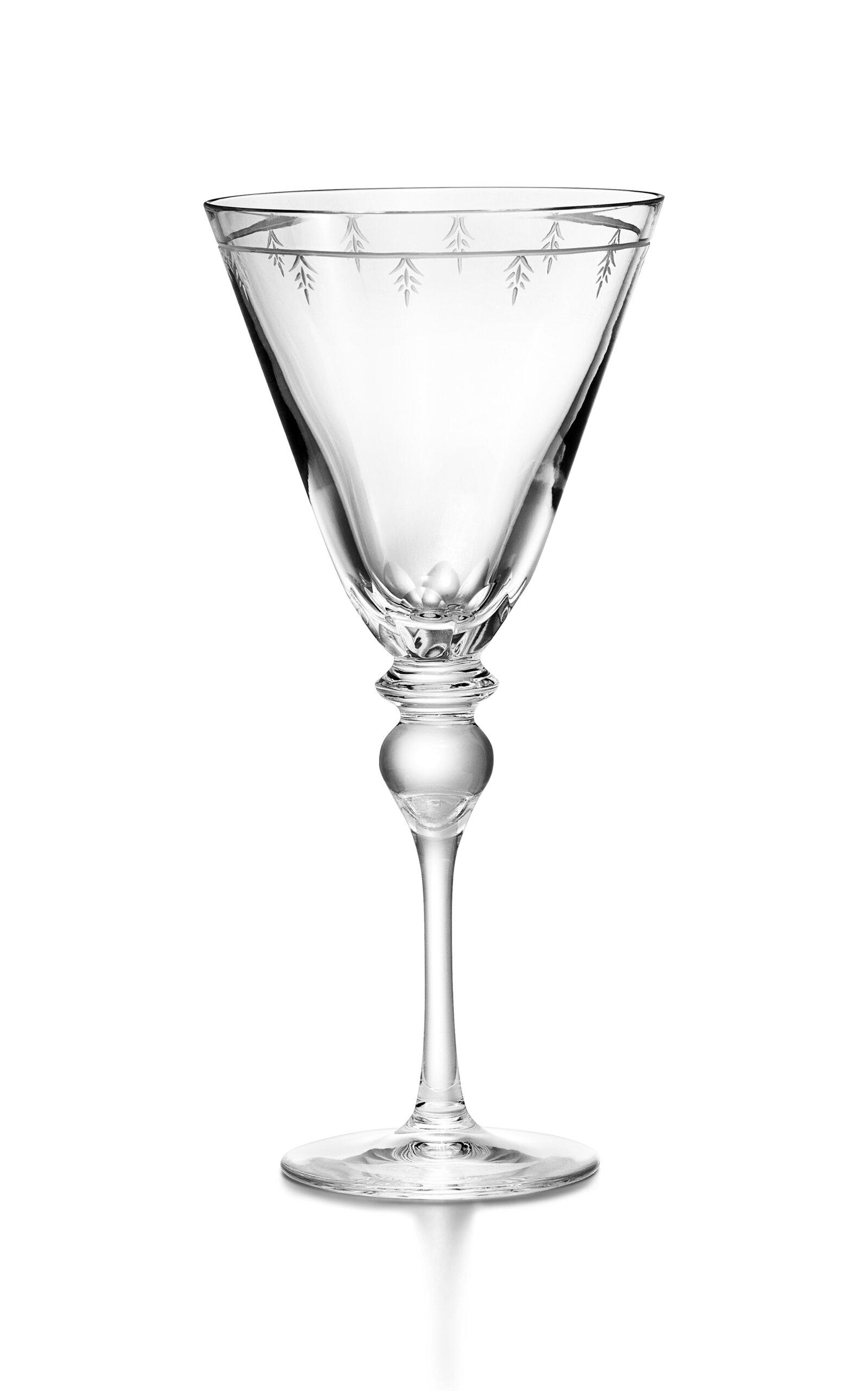 Tiffany & Co. - Crest Crystal White Wine Glass - White - Moda Operandi by TIFFANY&CO.