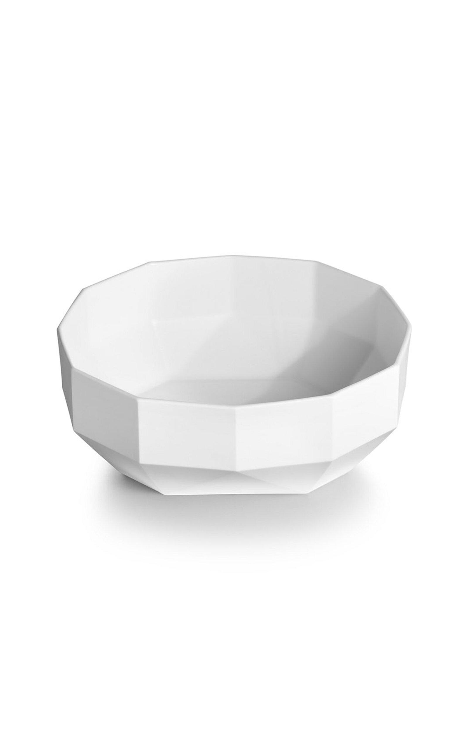 Tiffany & Co. - Exclusive Facet Large Bone China Bowl - White - Moda Operandi by TIFFANY&CO.