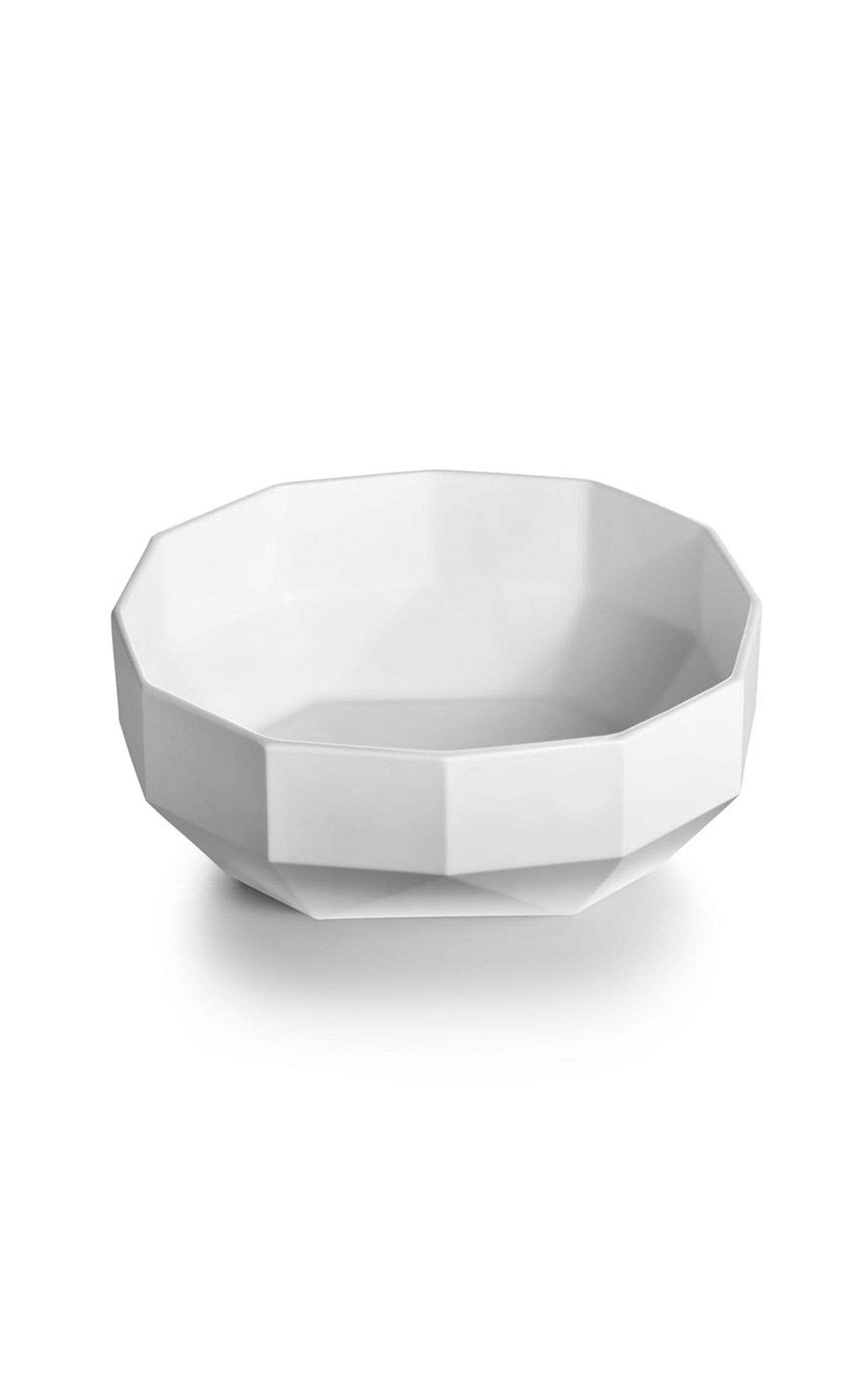 Tiffany & Co. - Exclusive Facet Medium Bone China Bowl - White - Moda Operandi by TIFFANY&CO.