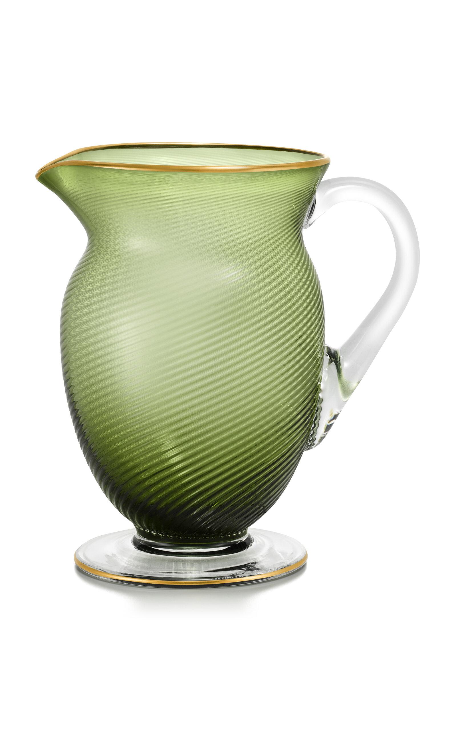 Tiffany & Co. - Exclusive Twist Crystal Pitcher - Green - Moda Operandi by TIFFANY&CO.