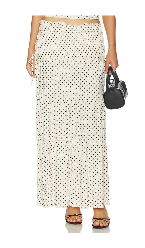 Tiger Mist Denali Maxi Skirt in White,Black by TIGER MIST