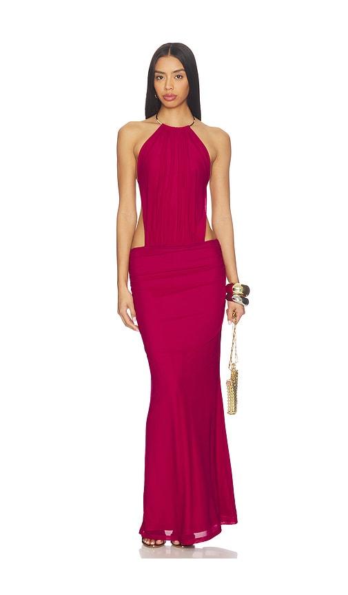 Tiger Mist Evanna Maxi Dress in Fuschia by TIGER MIST