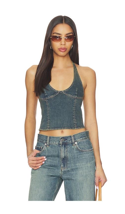 Tiger Mist Riona Top in Blue by TIGER MIST